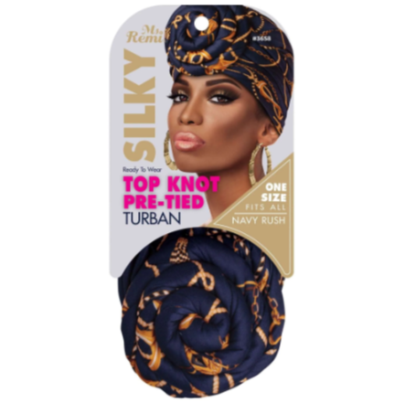Ms. Remi Silky Top Knot Pre-Tied Turban Assorted Colors