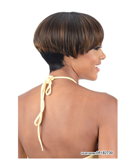 Mayde Beauty Mocha 100% Human Hair Blend Wig Bonbon
