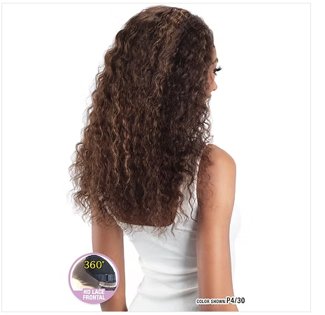 True Veil Deep Curl 22" 360 HD Lace Glueless Wig