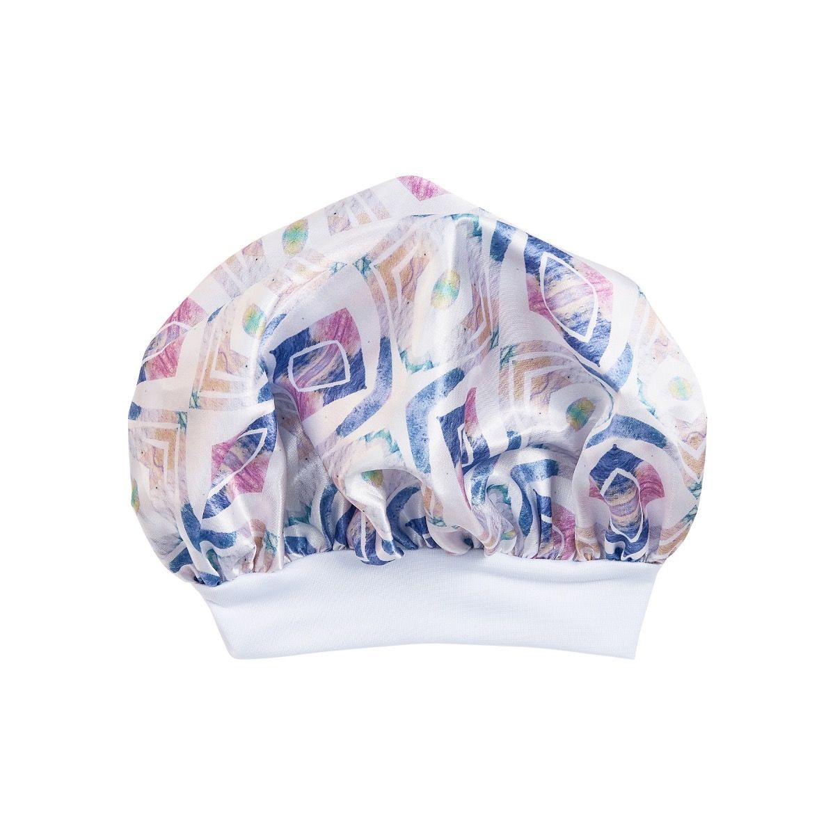 Red By Kiss Baby Satin Bonnet - Purple Ikat