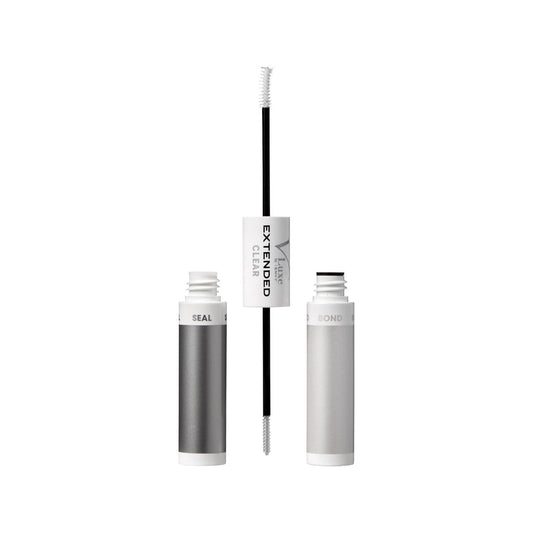 Vluxe Extended Clear Bond & Seal for False Eyelash Wisps, Dual-Head Lash Adhesive for Light & Clean Extension Look