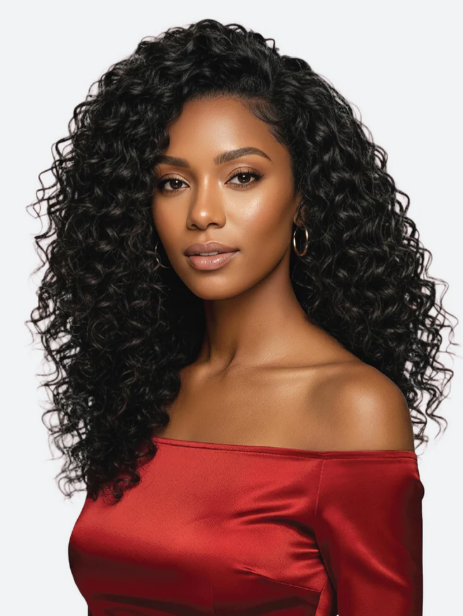 Scarlet Feather Crochet Deep Wave 18"