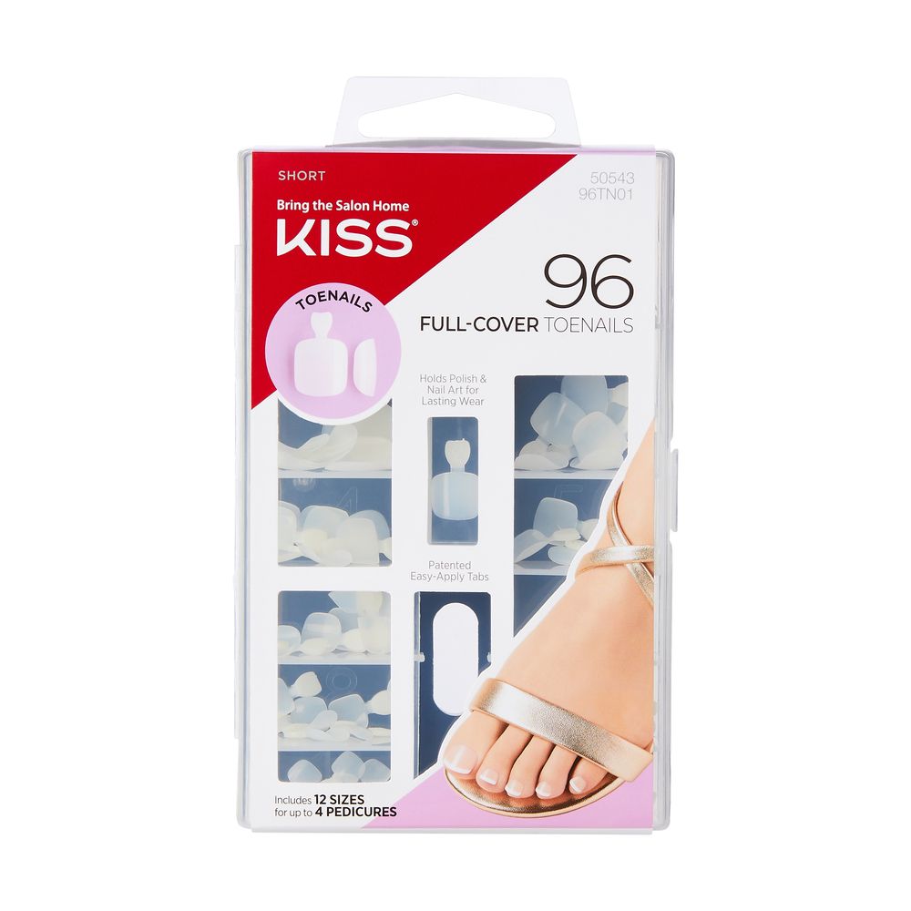 Kiss Salon Acrylic Full Cover Toenails - 96pcs