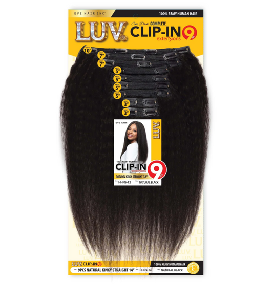 Luv Clip ins 9pcs - Kinky Straight