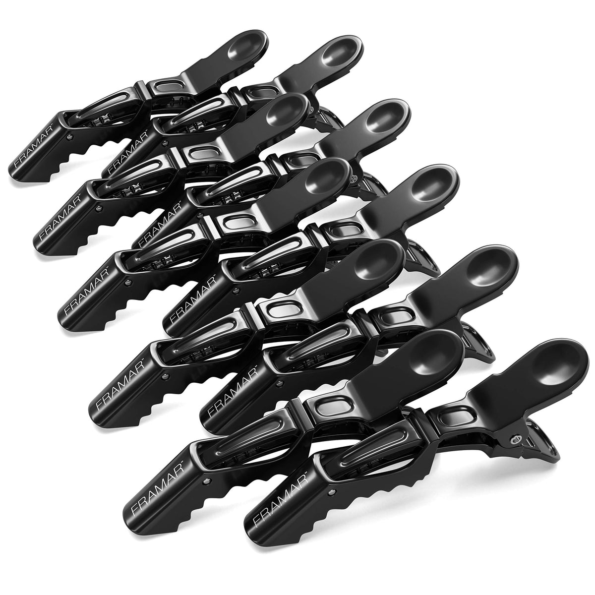 Diamond Accessories Crocodile Hair Clips 6pcs