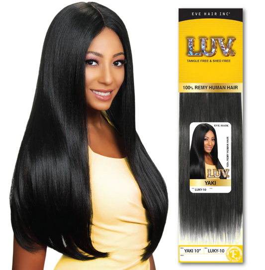 Luv Straight Yaki Weaving Hair 14"
