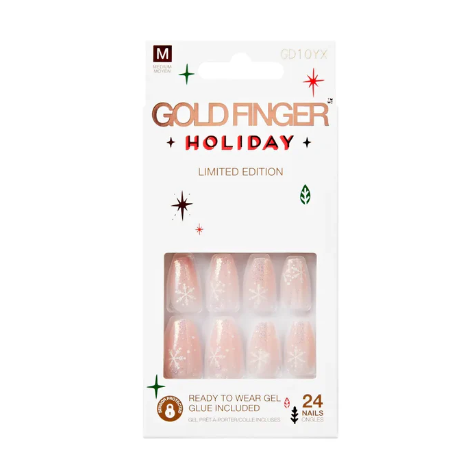 Goldfinger Holiday Nails