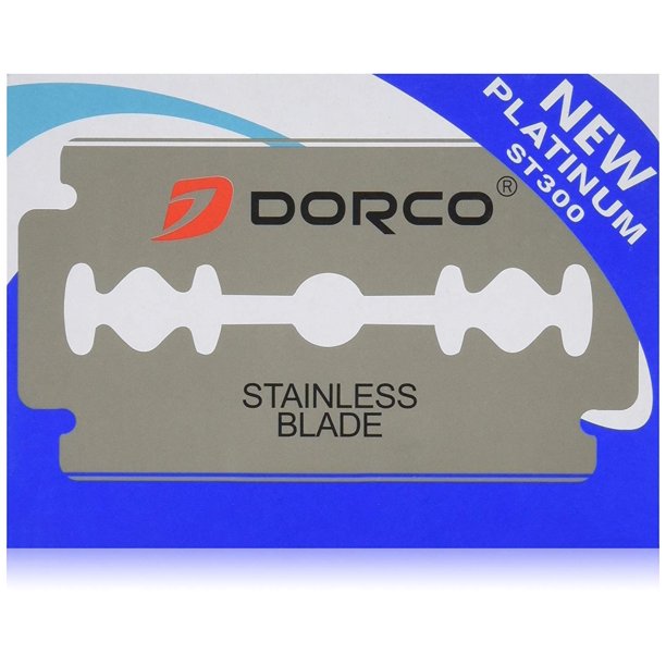 Dorco Stainless Steel Blades Double Sided 10ct