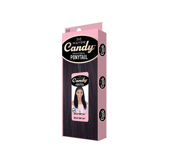 Mayde Beauty Candy Drawstring Ponytail - Jelly Dip 24"