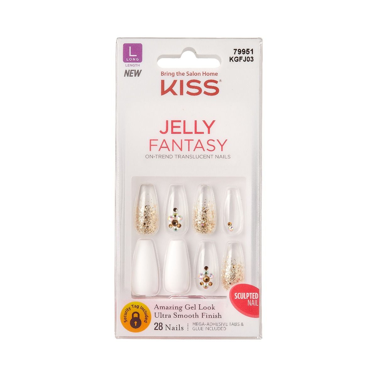 Kiss Jelly Fantasy Press on Translucent Nails