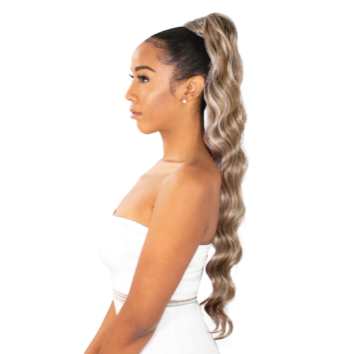 Platino Ponytail Weave Ocean Wave 18"