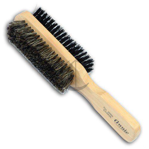 Annie 2-Way Wooden Club Wave Brush Soft/Hard Bristles Long Handle