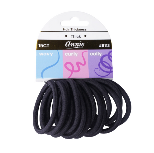 Annie Elastic Ponytailers for thick hair - 15ct