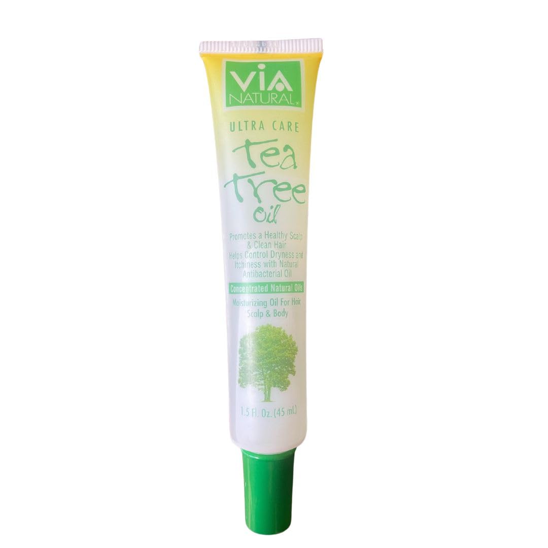 Via Natural Tea Tree Oil for Healthy Scalp Hair Body