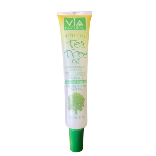 Via Natural Tea Tree Oil for Healthy Scalp Hair Body