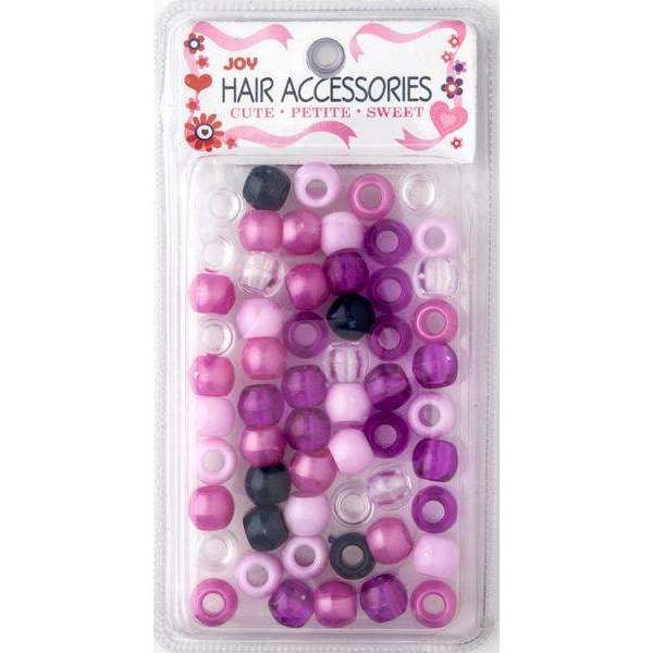 Joy Round Plastic Beads Large Size 50ct White Color