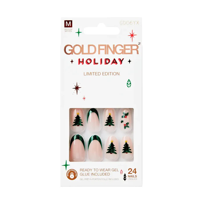 Goldfinger Holiday Nails