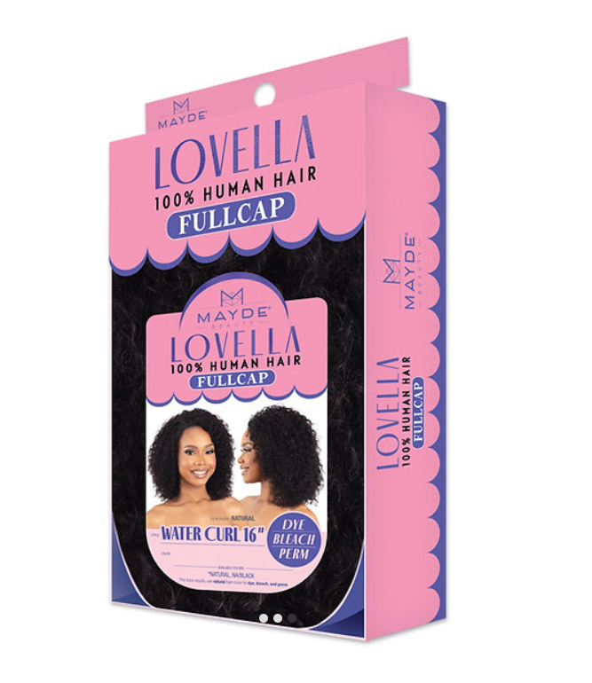 Lovella Human Hair Half Wig - Water Curl 16"