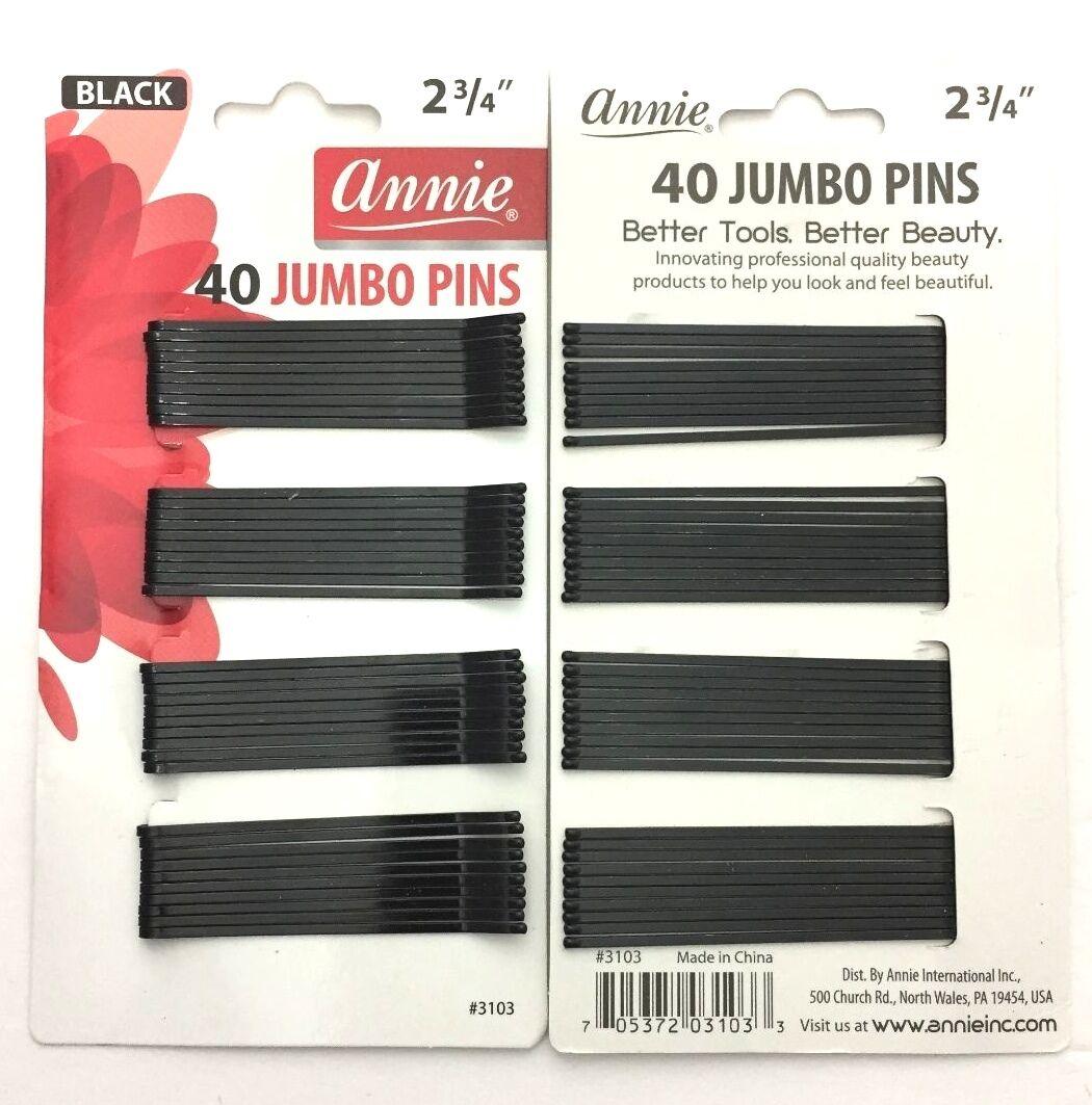 Annie 40 Jumbo Pins 2 3/4 Black