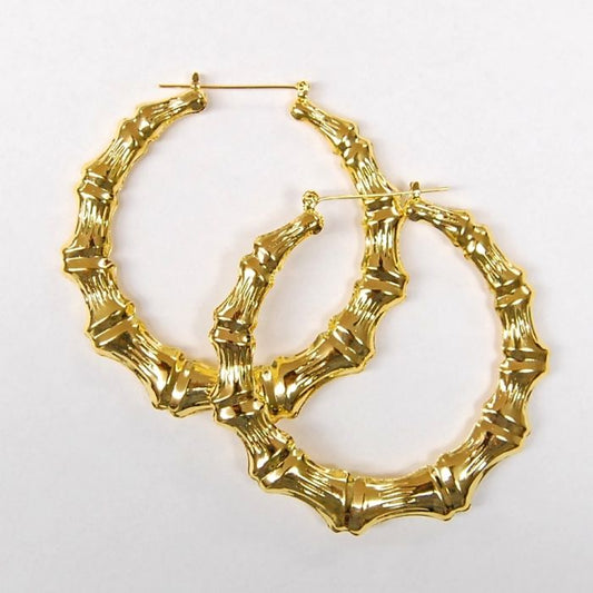 Bamboo Doorknocker Earrings