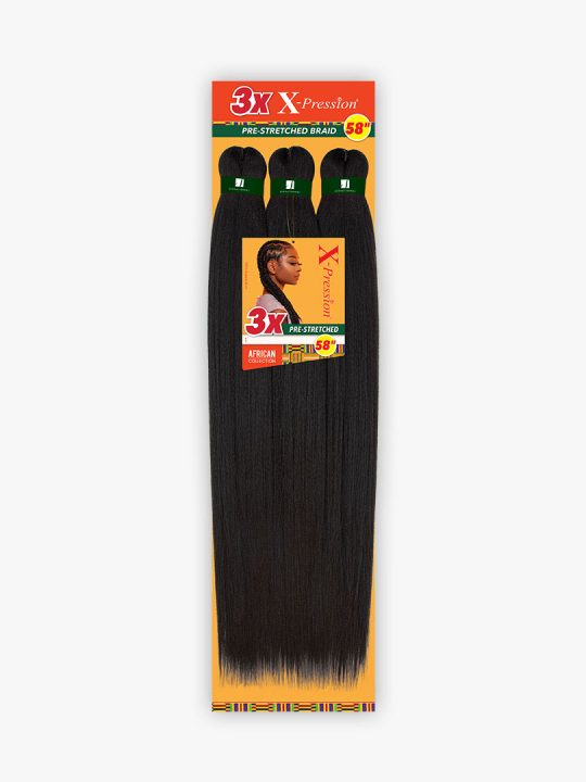 Sensationnel 3X X-pression Pre-Stretched Braid 58" (29" folded)