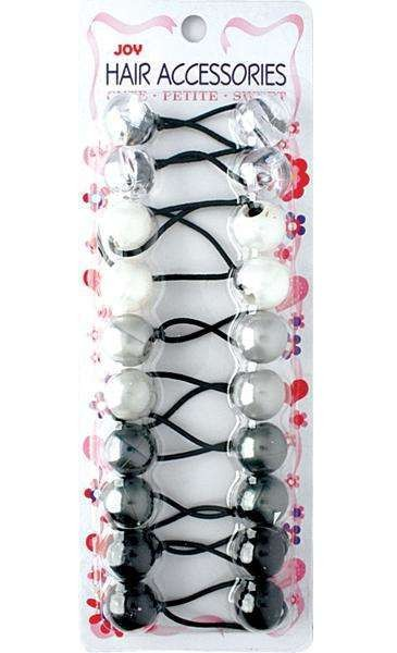 Joy Twin Beads Ponytailers Bobos 10Ct