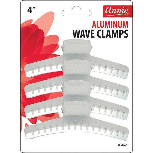 ANNIE CLAMPS ALUMINUM WAVE 4"