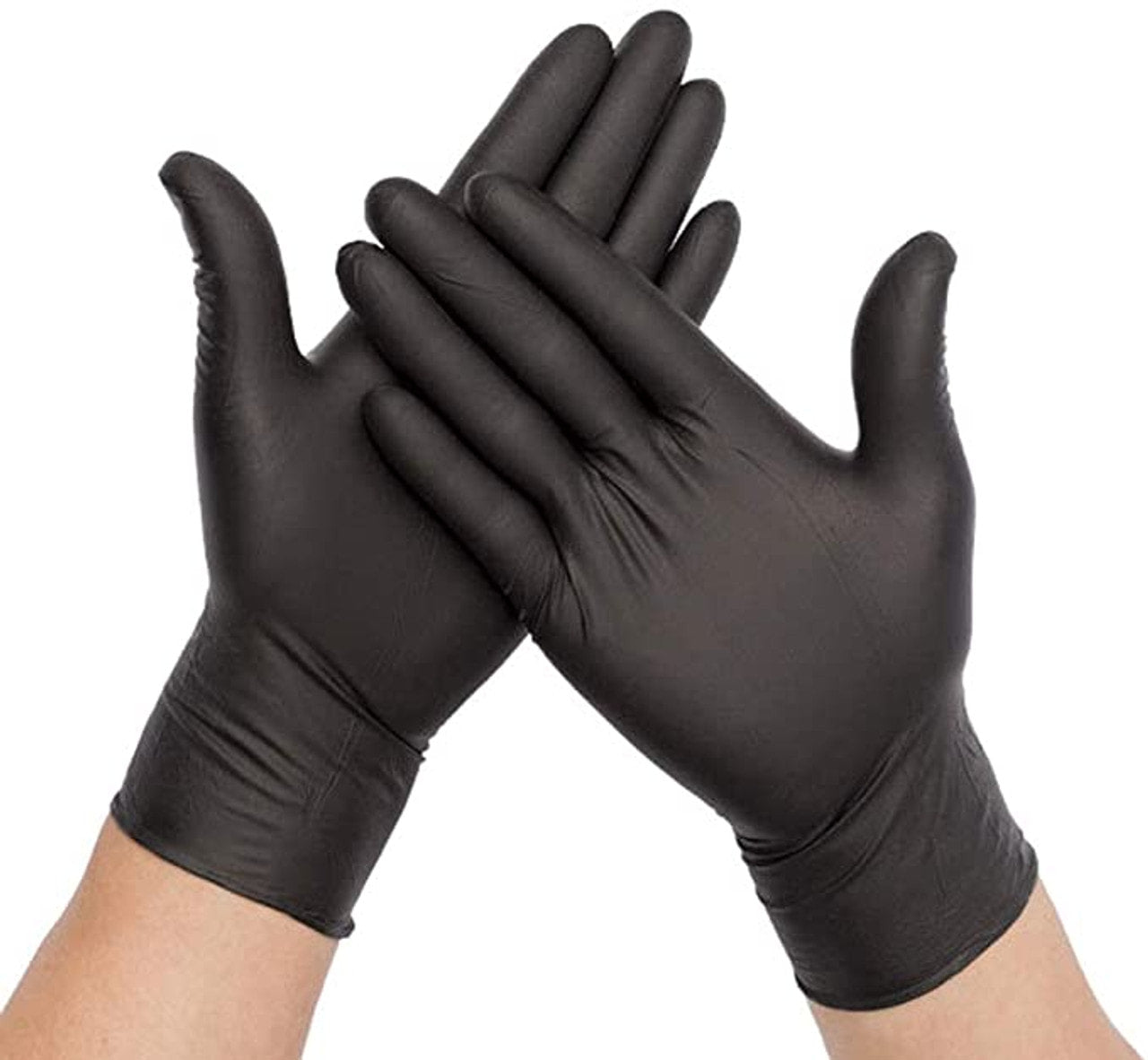 Black Powder Free Salon Vinyl Gloves Large - one pair