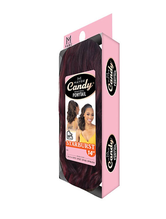 Mayde Beauty Candy Drawstring Ponytail - Starburst 24"