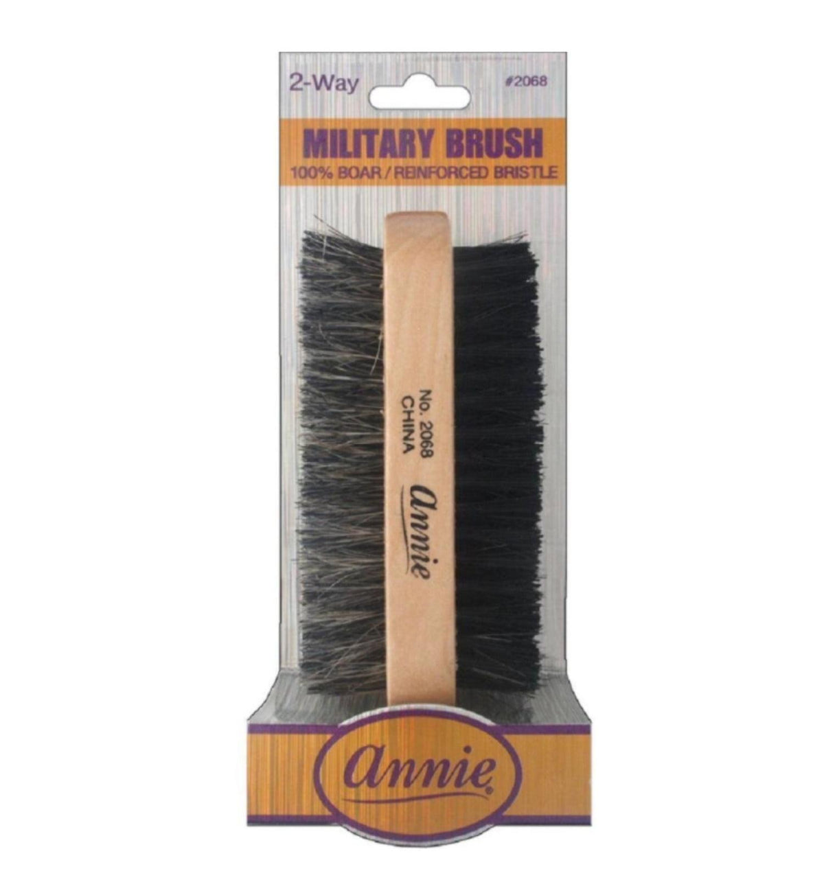 Annie 2 Way Wooden Military Brush