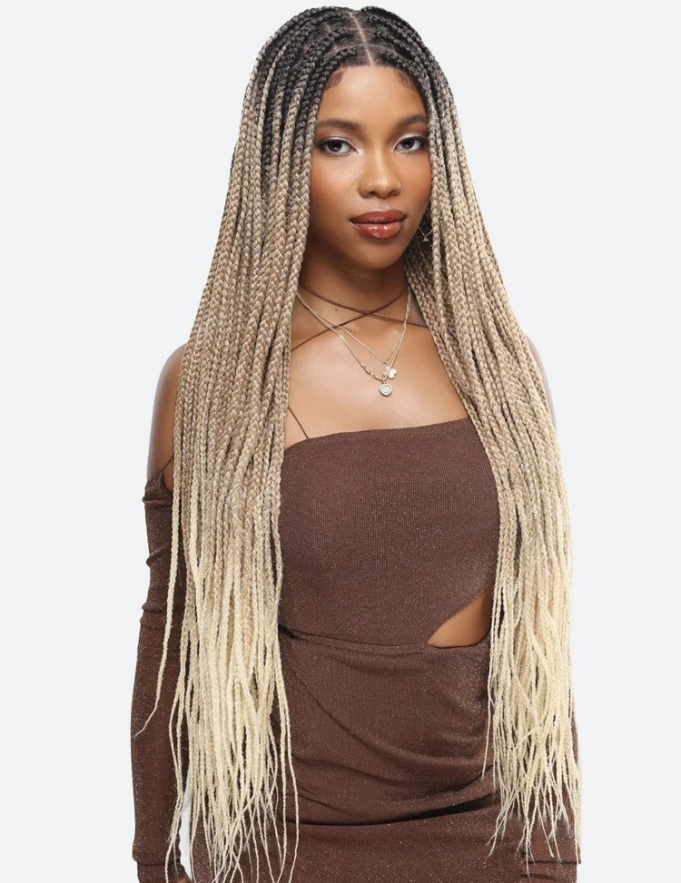 Tru Wig 13x6 Half Moon Lace Box Braids 36"- LHD-5606