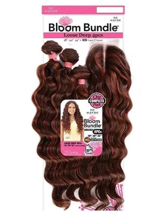 Bloom Bundle Loose Deep 4pcs - 18"20"22"+CL