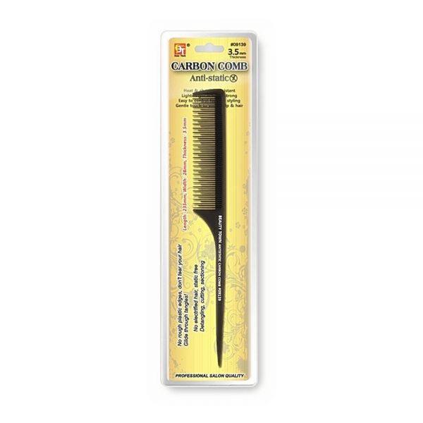 Beautytown Carbon Serrated Tail Comb