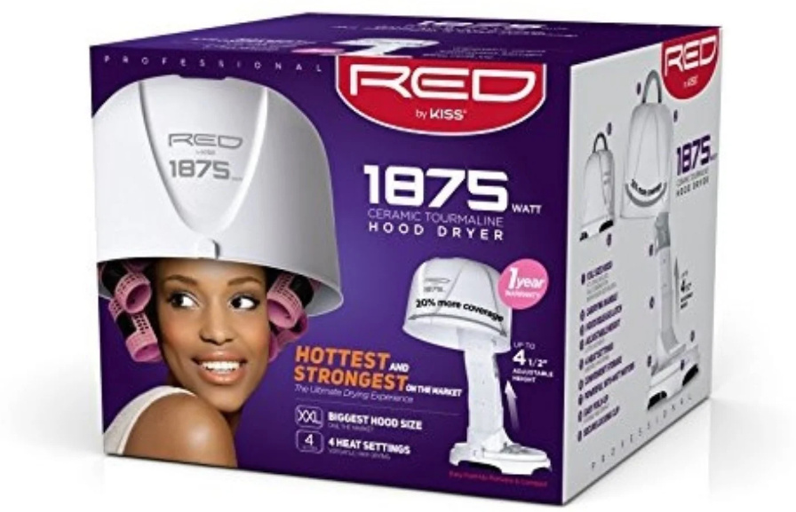 Red by Kiss Pro 1875 Watt Ceramic Tourmaline Hood Dryer