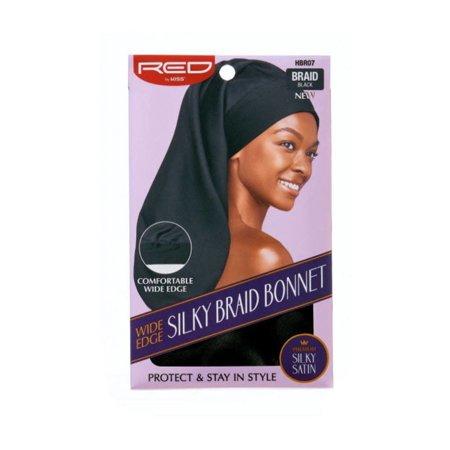Red by Kiss Silky Braid Bonnet Wide Edge Bonnet Sleep Cap