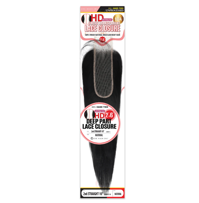 Eve HD Swiss Closure 2X6" Straight