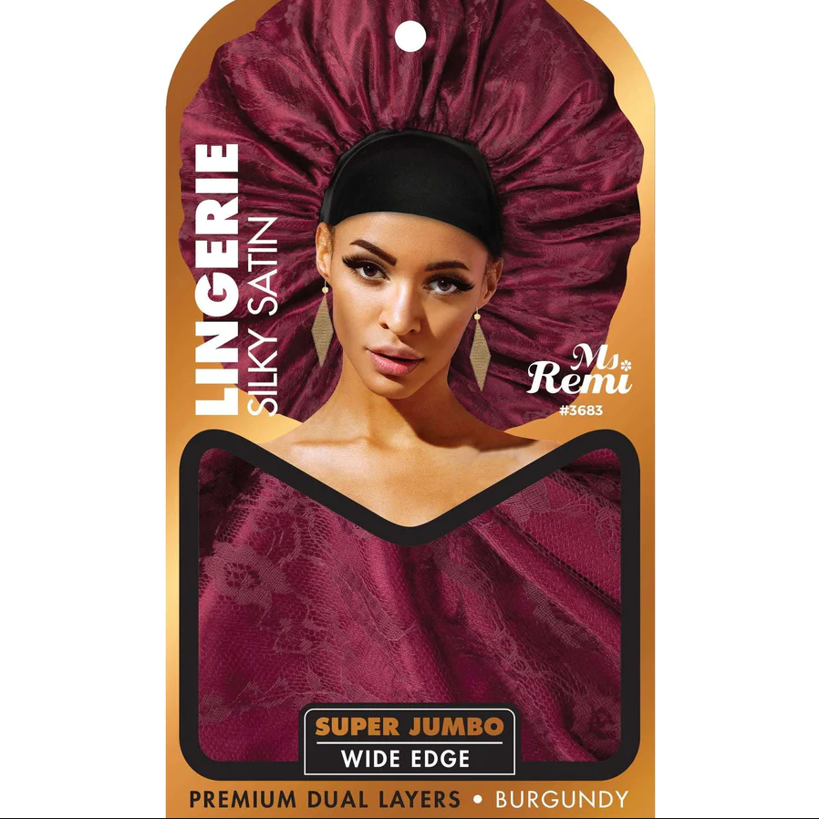 Ms. Remi Silky Satin Lingerie Bonnet Super Jumbo Wide Edge