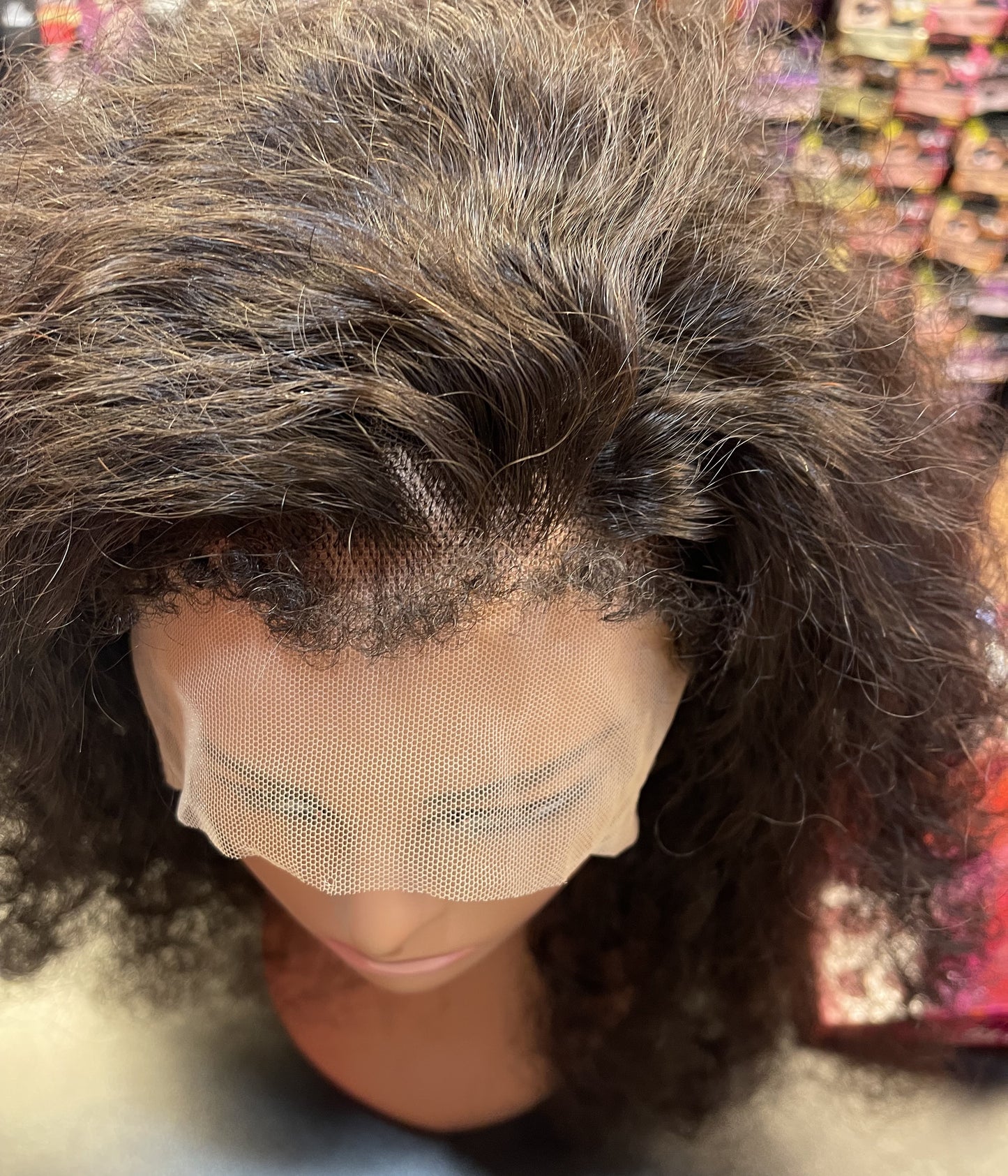 Kadijah - 20" Virgin Curly Lace Front Wig with 4C edges