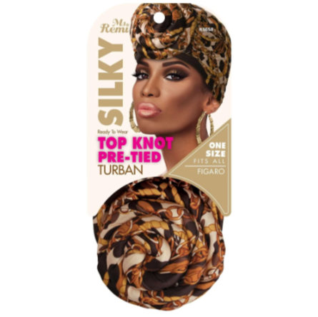 Ms. Remi Silky Top Knot Pre-Tied Turban Assorted Colors