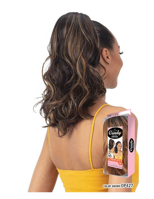 Mayde Beauty Candy Drawstring Ponytail - Starburst 14"