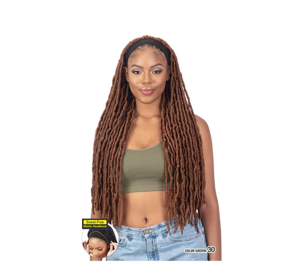 Mayde Full Cap Easy Breezy Headband Wig - Soft Faux Loc