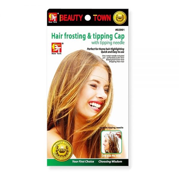 Hair Frosting and Tipping Cap with needle