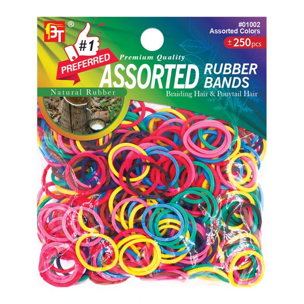 Premium Quality Rubber bands 250 pcs - Various Colors