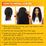 Luv Clip ins 9pcs - Kinky Straight