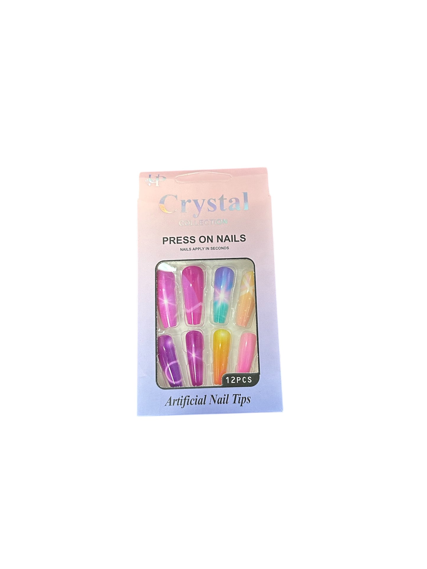 Crystal Collection Pe Glued Press On Nails