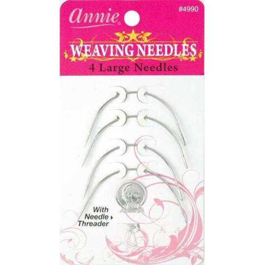 Annie Weaving Needles - 4 Large C curved