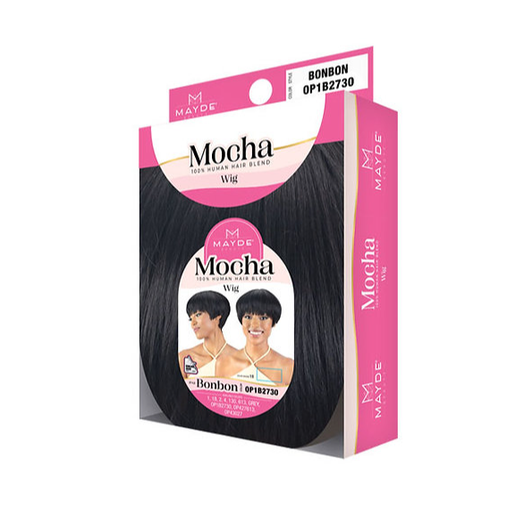 Mayde Beauty Mocha 100% Human Hair Blend Wig Bonbon