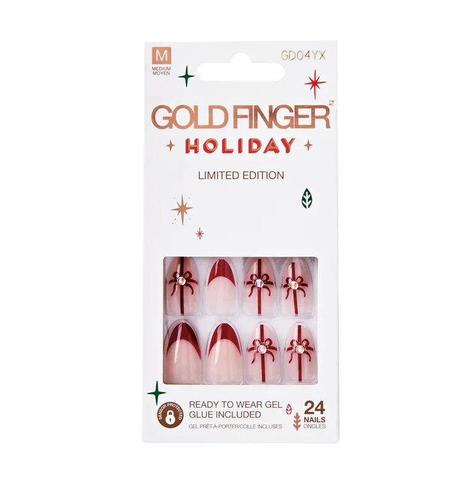 Goldfinger Holiday Nails