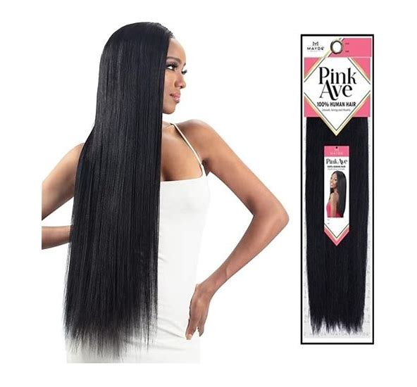 Pink Ave - Human Hair Weaving 8" - Yaky