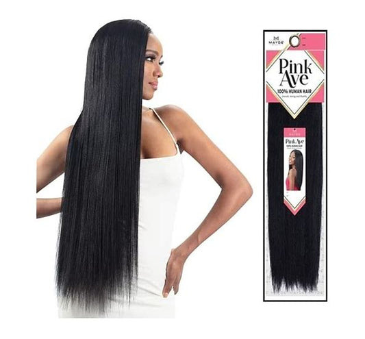 Pink Ave - Human Hair Weaving 8" - Yaky